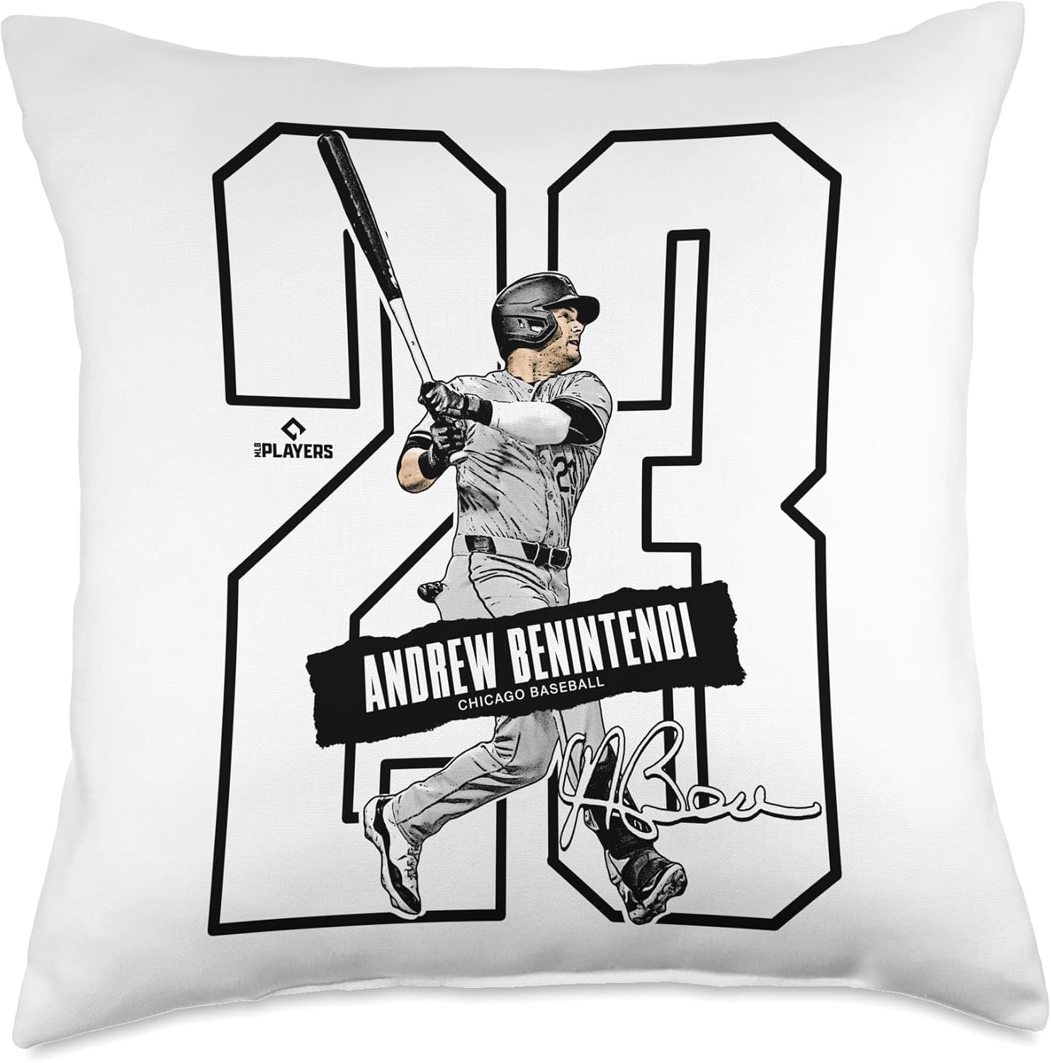 Andrew Benintendi | Chicago Baseball Players | MLBAND302N Throw Pillow