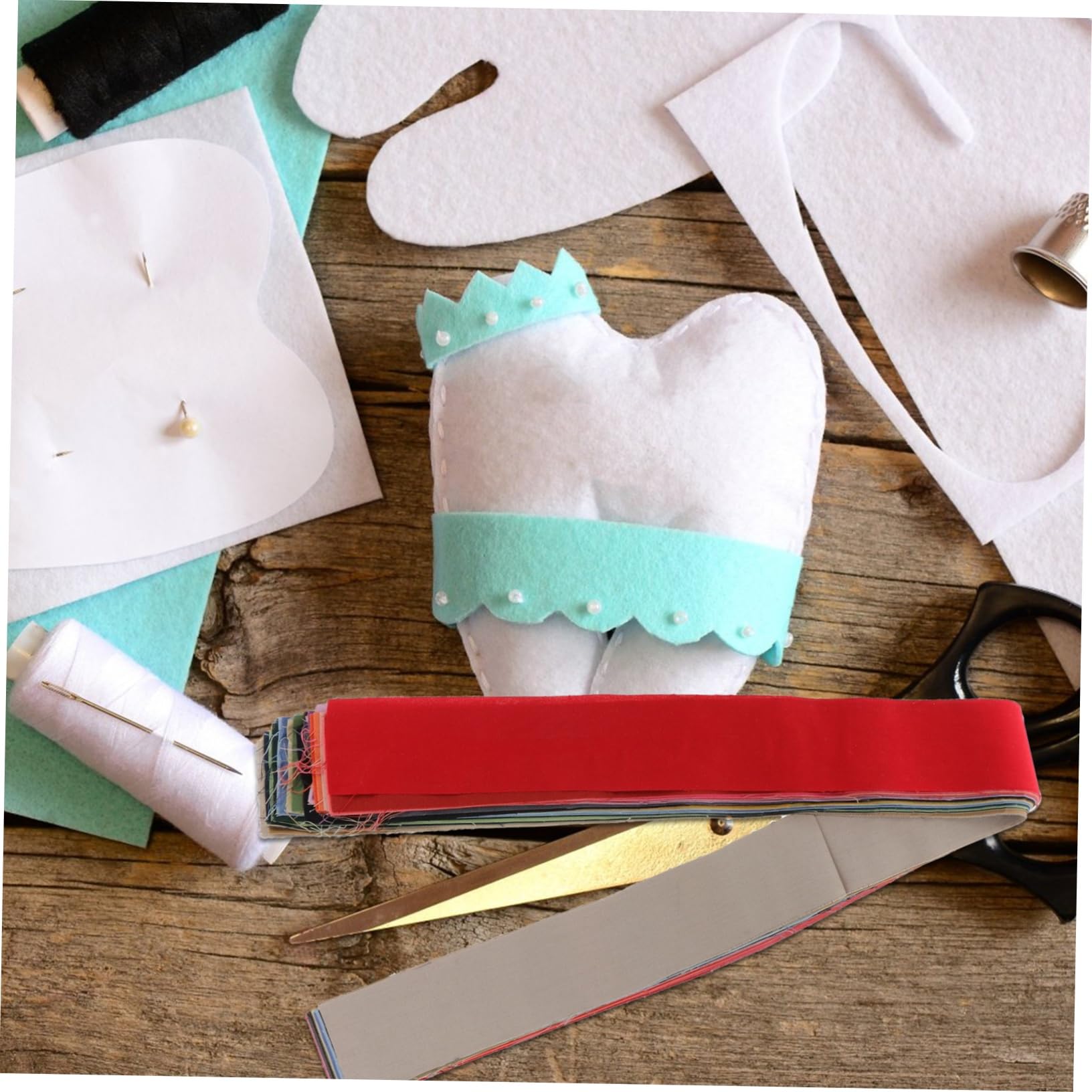 Tiras de Tela de Patchwork Decorativas 26 Piezas de Lino para Bricolaje