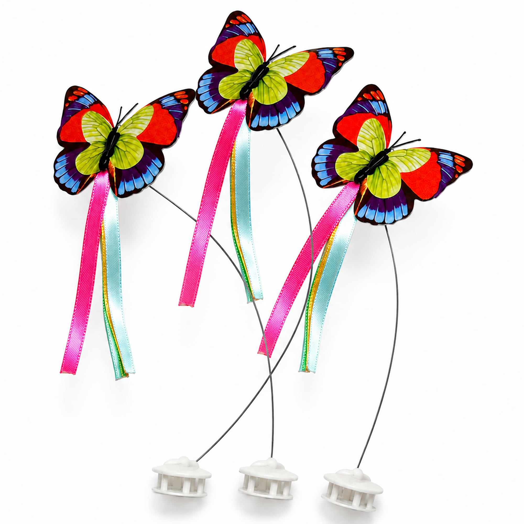 Butterfly Cat Toy Refills 3 Pack - Replacement Fluttering Butterflies | Durable Pet-Safe…