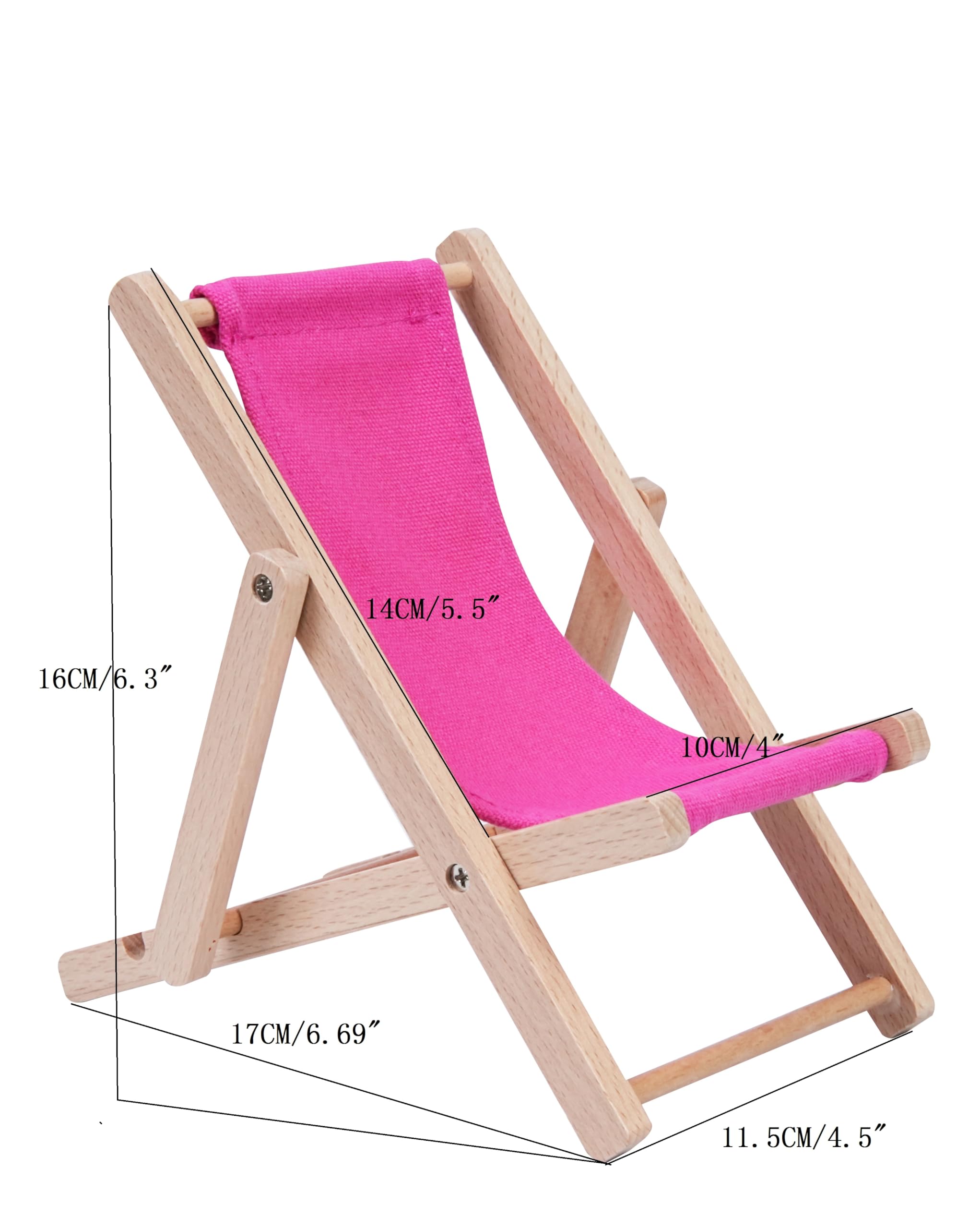 Amazon.com: Hanpo Mini Wood Beach Chair Phone Stand, Cute Fabric