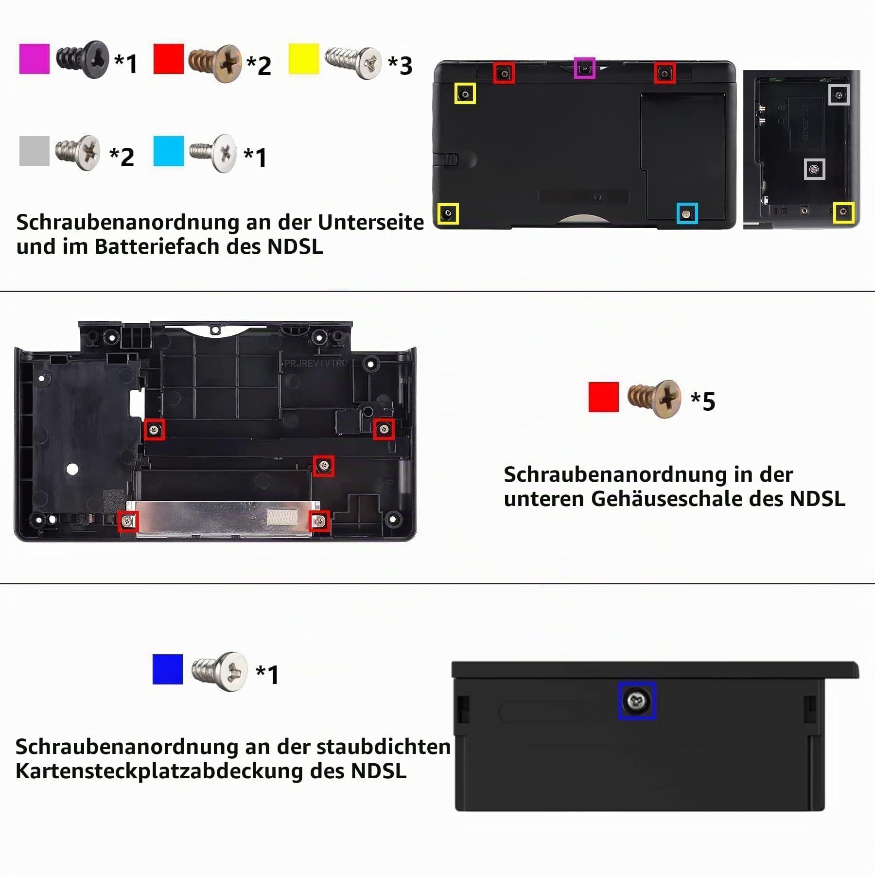 eXtremeRate Ersatz Gehäuse Case für Nintendo DS Lite NDSL, DIY-Voll Hülle&Knöpfen&Screen Protector Shell Cover Zubehör für Nintendo DS Lite Handheld Spielekonsole(Klassik 1989 GB DMG-01)-Ohne Console
