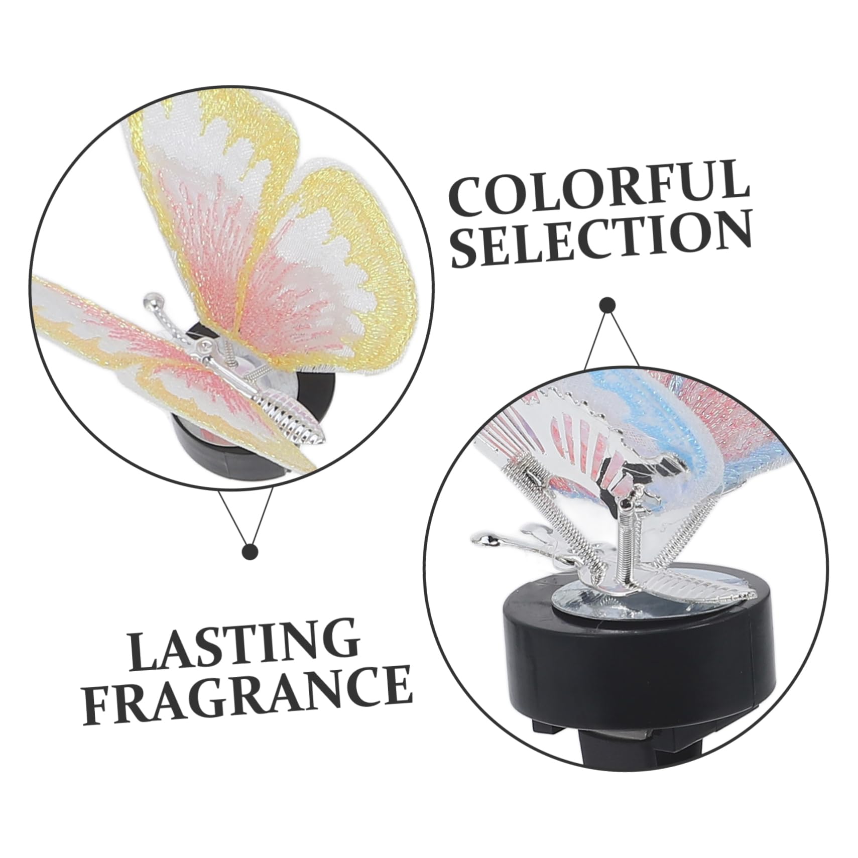 PartyKindom 30stücke Auto Lüftung Clips Süße Schmetterlingsform Aroma-diffusoren Für Innenraum Deko Clips Für Luftauslässe Farbenfrohes Set in Farben