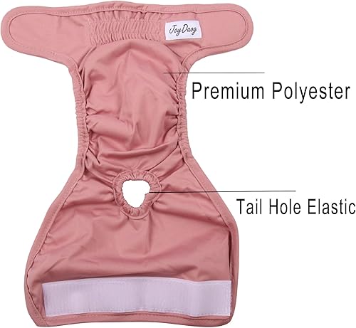 Miniatura 4 de JoyDaog Pañales para perras grandes, paquete de 4 pañales reutilizables para perras, XXL