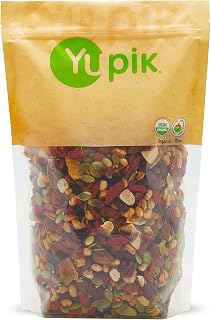 Yupik Organic Kathmandu Trail Mix 1lb - Gluten-Free Vegan Snack with Goji Berries, Mango, Brazil Nuts, Pumpkin Seeds & Tamari Almonds