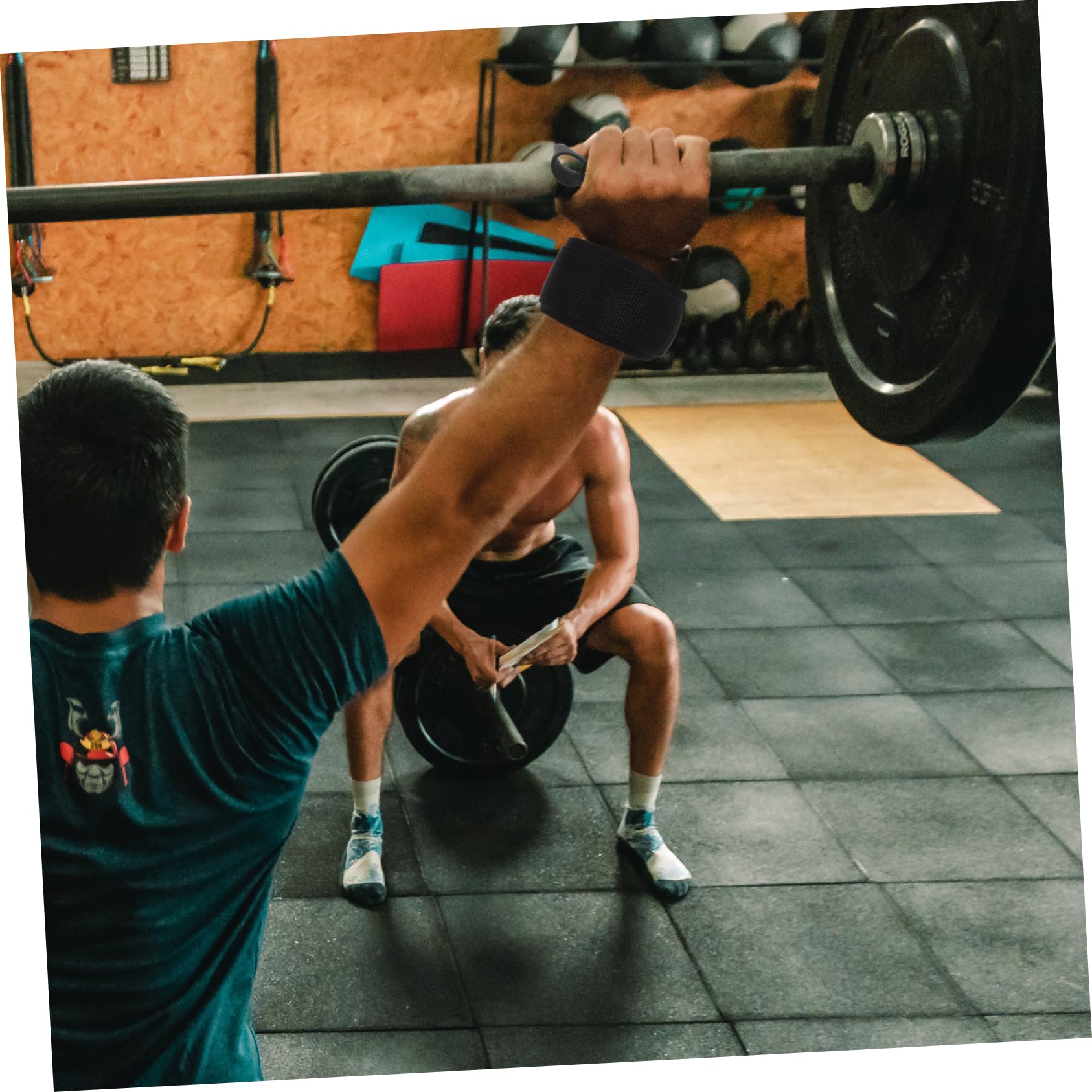 BESPORTBLE 5paia Fasce Per Polsi Antiscivolo Per Sollevamento Pesi Supporto Per Allenamento e Bodybuilding Cinghie Regolabili Per Deadlift e Fitness Da Sbr