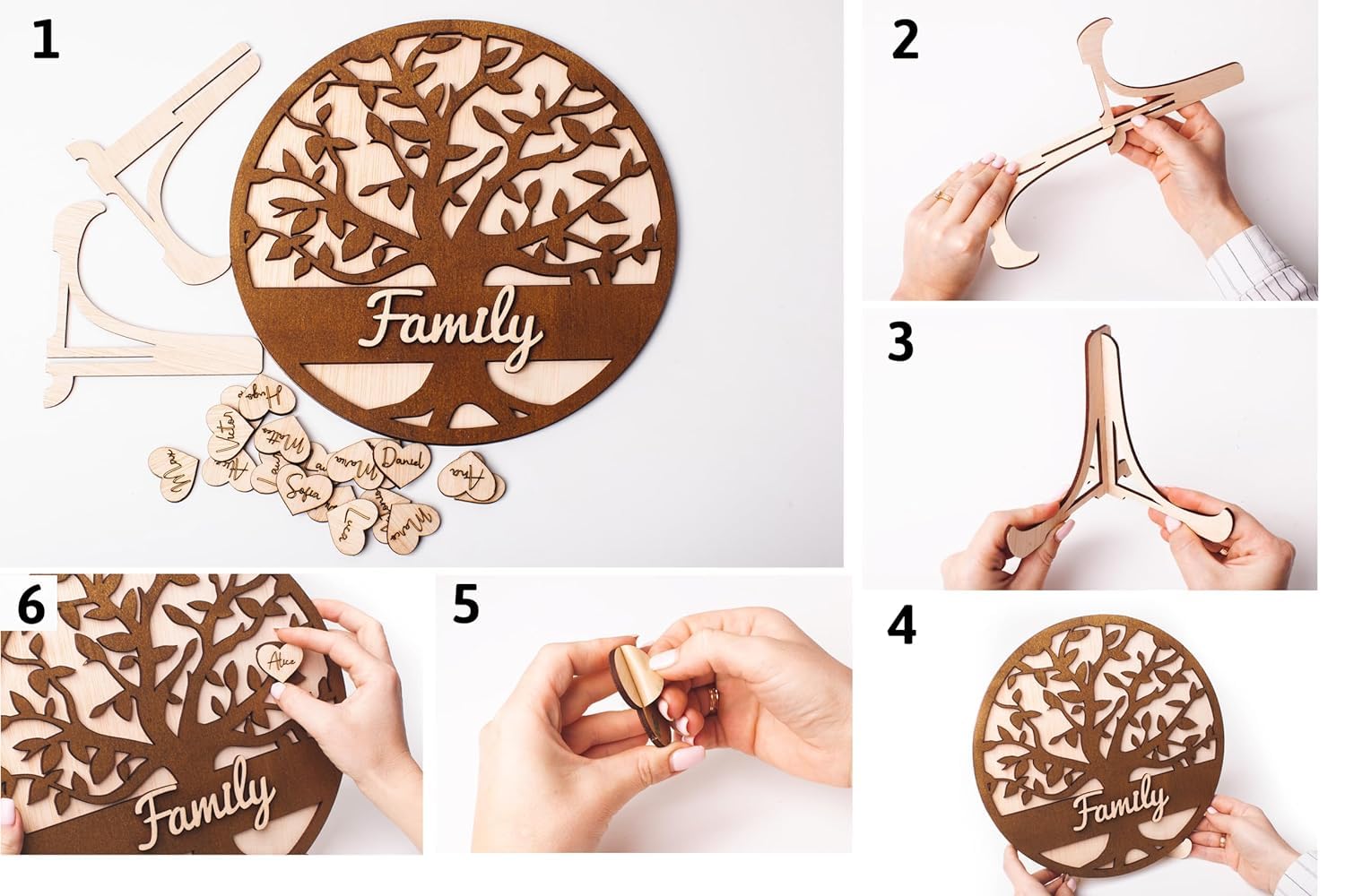 Regalo Profesora Personalizado Árbol Gracias Profe con Nombres de Alumnos | Profesor Fin de Curso|Regalo Profe Original de Madera|Profesores Infantil Primaria Guardería|Olesea (Regalo Profesora)