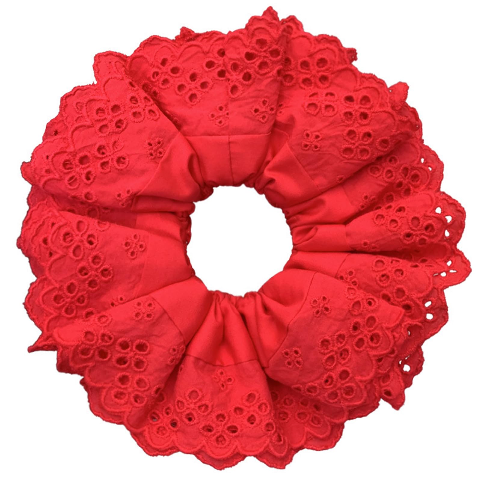 Fentency Largesized Hair Scrunchies Multi-layer Lace Hair Scrunchy Elastic Hair Tie Thick Updos Hair Rope Female Hair Ornaments