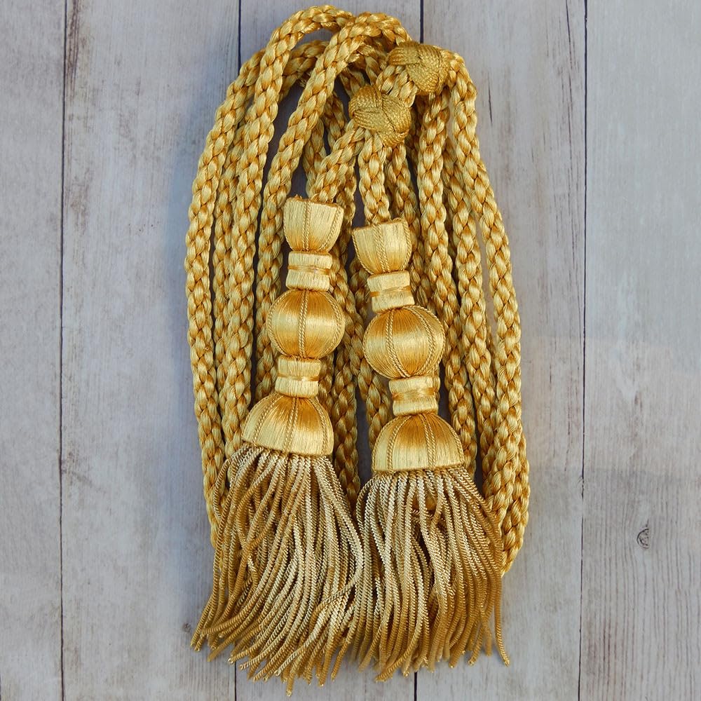 Cordón de Oro con borlas y Fleco de canutillo