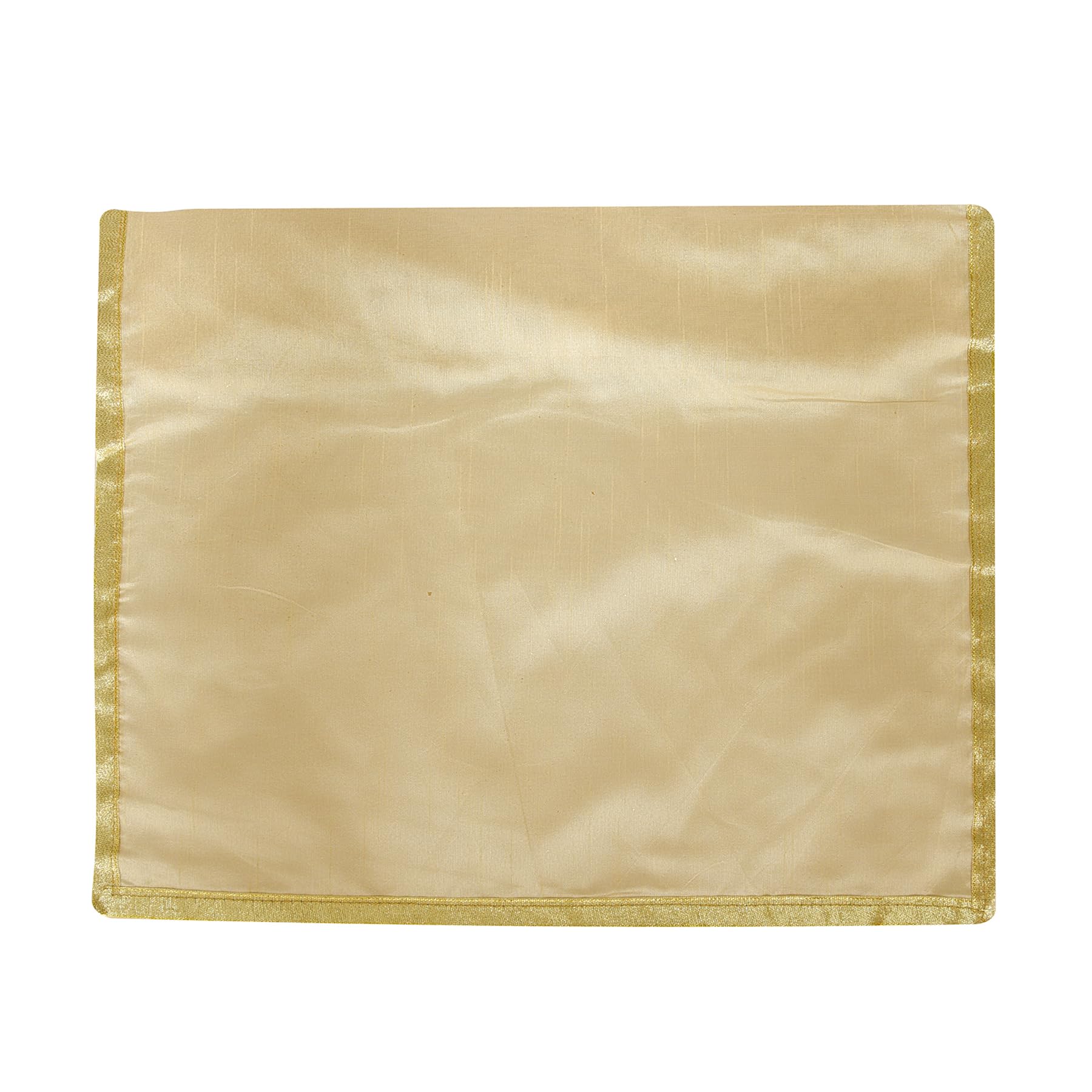 Kuber Industries Saree Cover | Kleideraufbewahrungstasche | Einzelverpackung Sari mit Klettverschluss | Kleiderschrank-Organizer | Stoffaufbewahrung | Kariertes Jama-Broschen-Design | 6 Stück | Golden