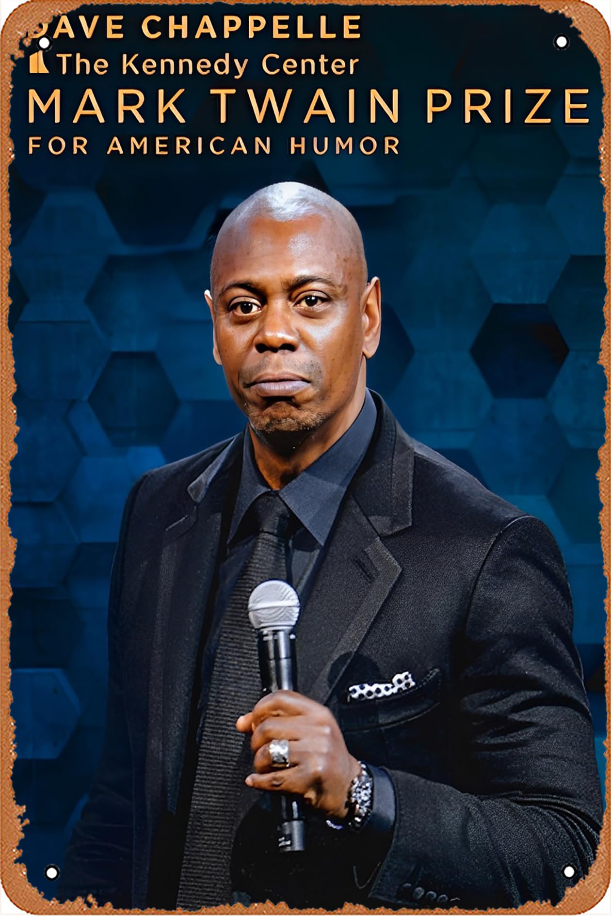Dave Chappelle: The Kennedy Center Mark Twain Prize (2020) Tin Signs Vintage Movies Poster 8x12 Classic Film Metal Tin Sign