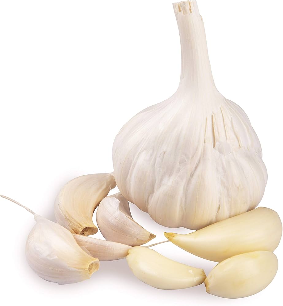 Fresh garlics.