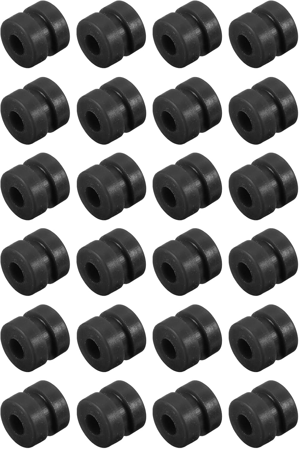 MECCANIXITY RC Anti Vibration Rubber Balls for RC F4 F7 Flight Controller RC Drone Accessories M2x4mm(Black), Pack of 24