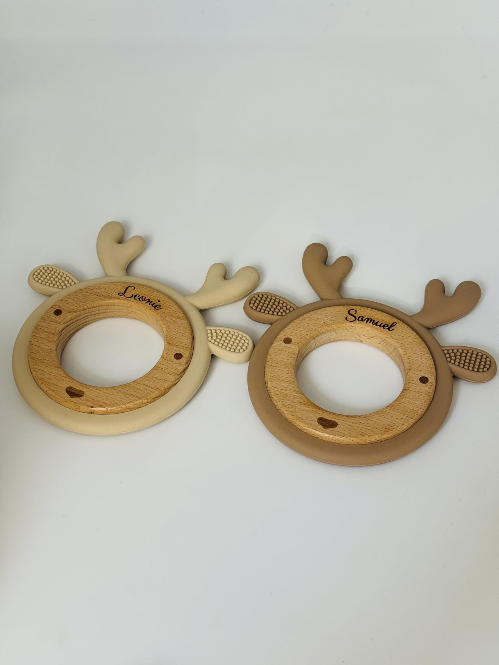 Babyset mit Beissring, Rassel, Mulltuch und Latz