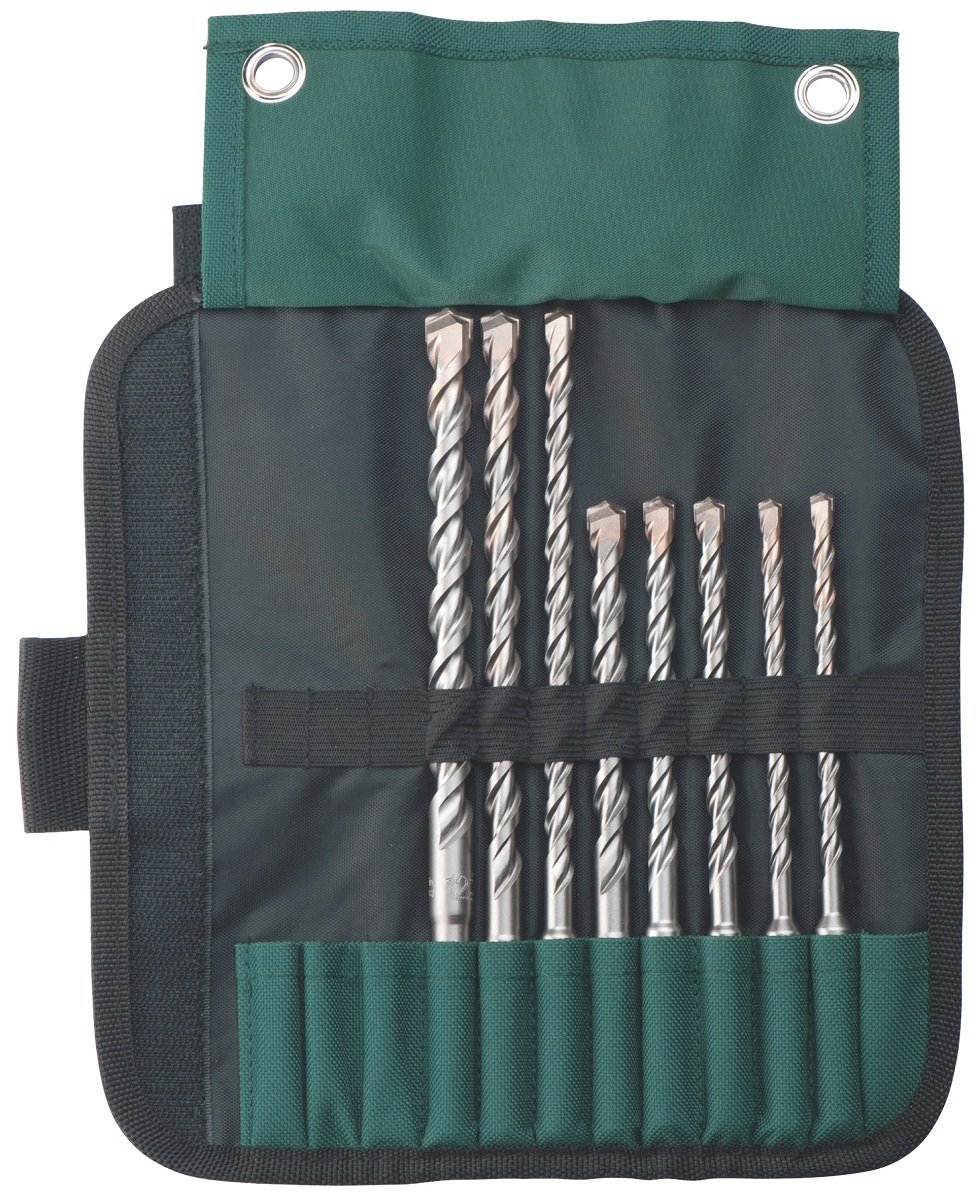 Metabo 631715000 SDS-Plus Pro 4 zestaw wierteł 8-częściowy, zielony