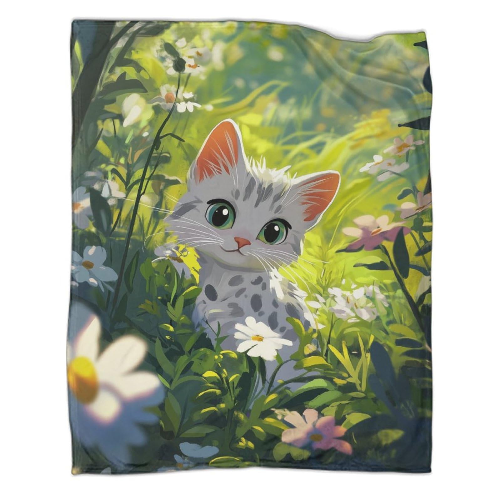 Couverture douillette pour chat plaid flanelle chaude couverture de canapé adultes 150x200cm