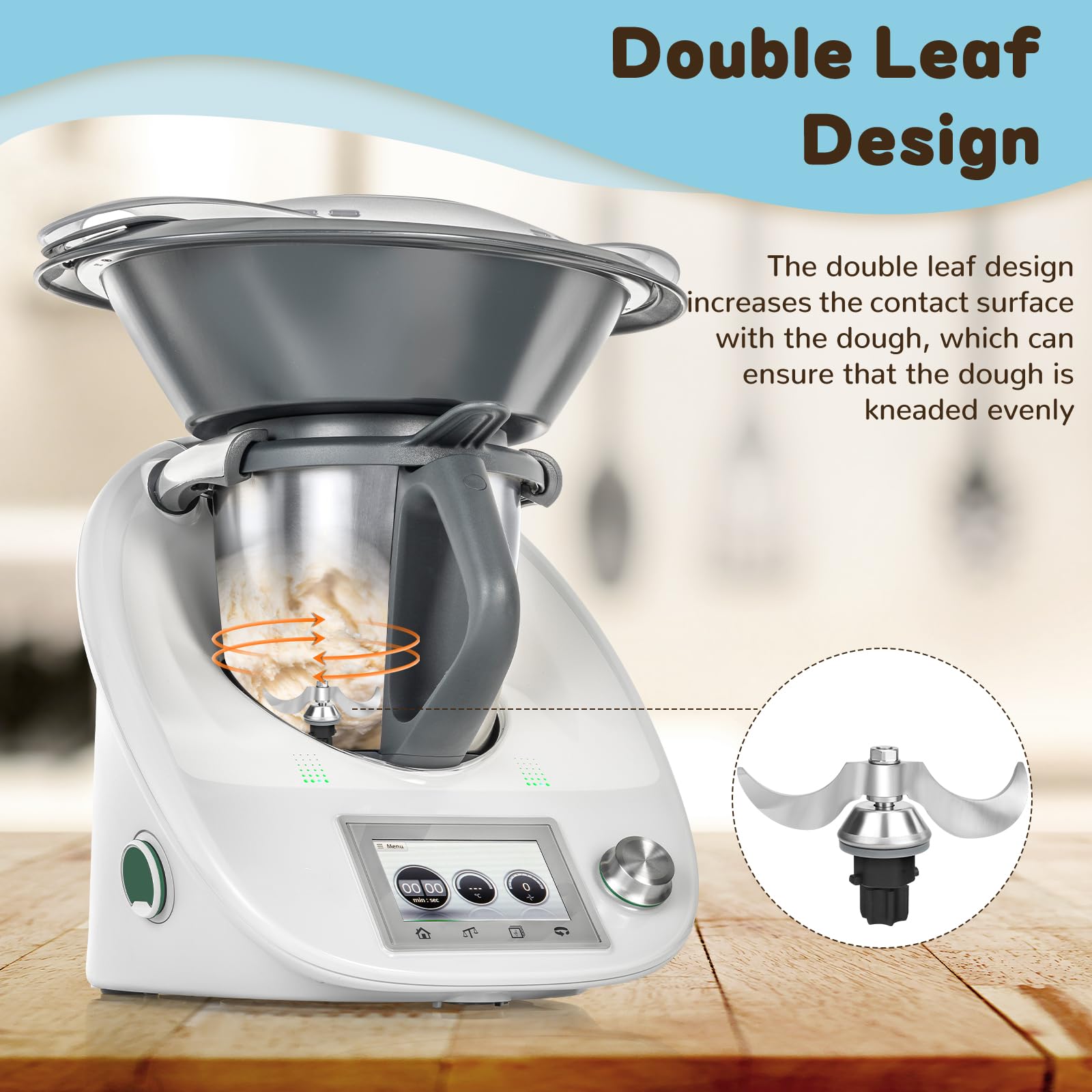 Lame Di Ricambio In Acciaio Inox Per TM31: Set Di Lame Per Impastare E Miscelare, Accessori Compatibili Con Macchina Da Cucina TM31 - 6