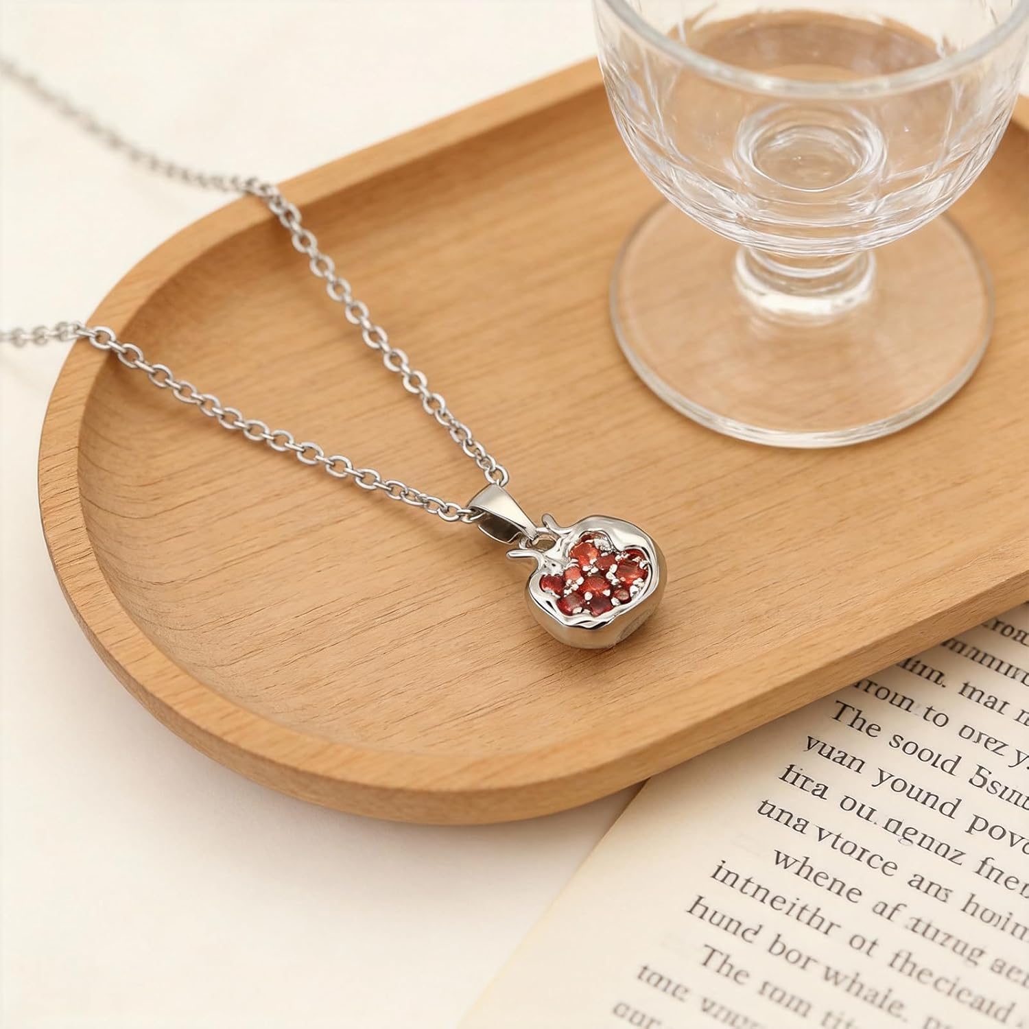 Gold Plated Pomegranate Hoop Earrings for Women,Elegant Cubic Zirconia Inlaid Copper Earrings,Irregular Steric Red Pomegranate Fruit Pendant Earring,Vintage-Inspired Statement Jewelry Gifts - Image 7