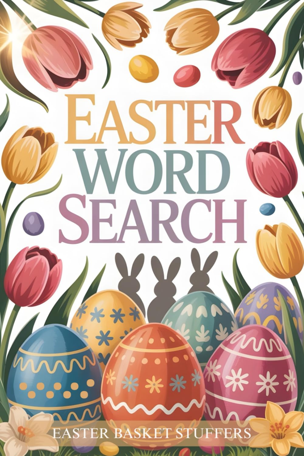 Easter Basket Stuffers: Word Search Book for Adults: Seasonal Word Find for Stress Relief