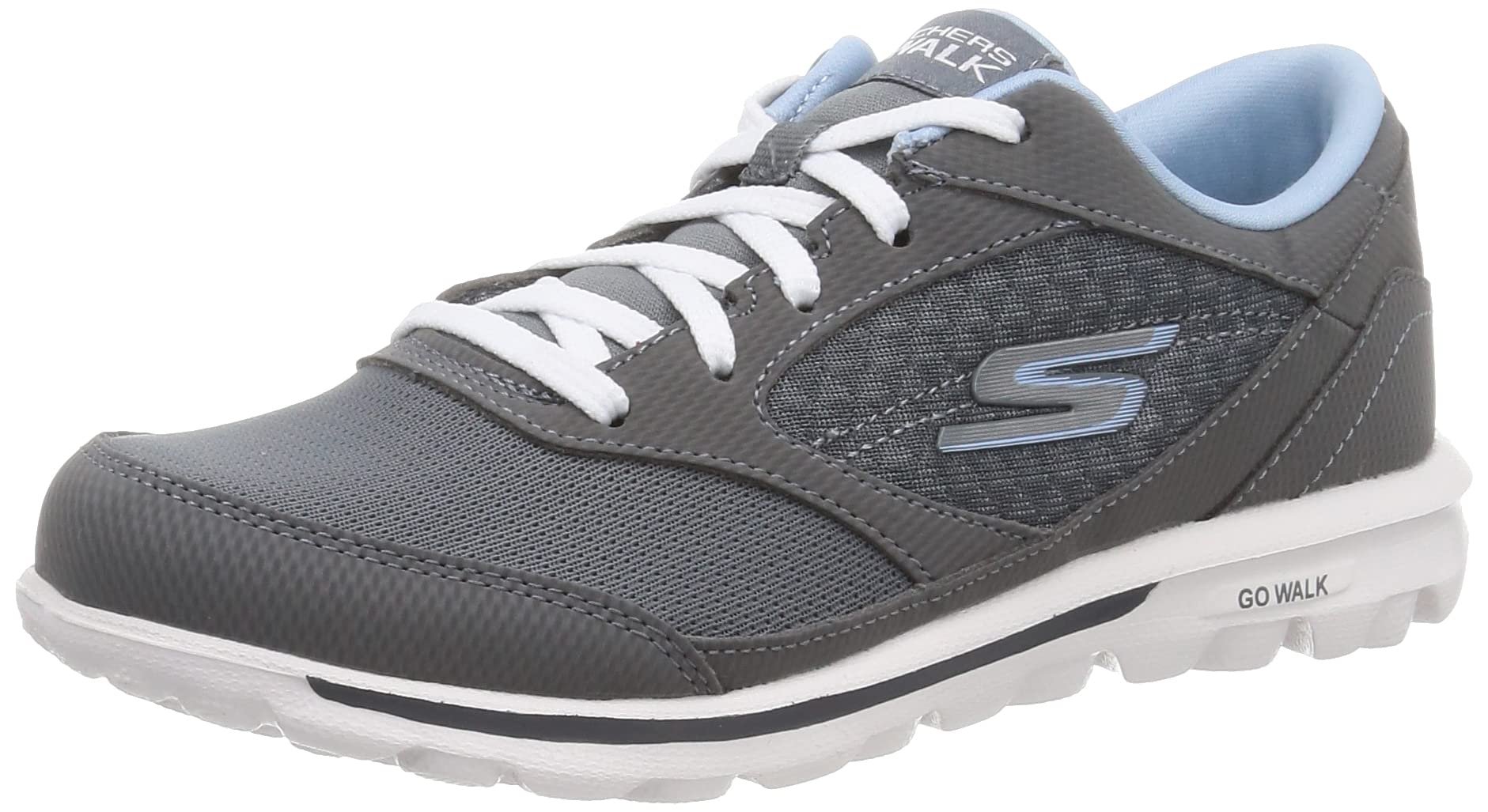 Skechers Womens GO Walk Classic - HIGH Winds GYBL Walking Shoe - 3 UK (124462) Gray/Blue (B097CW3TRB) Amazon Price History, Amazon Price Tracker