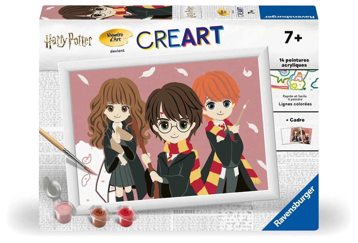 Ravensburger CreArt Kids Peinture Par Numéros Pokemon | 18x24 Cm | Dès 7 Ans | Kit Complet