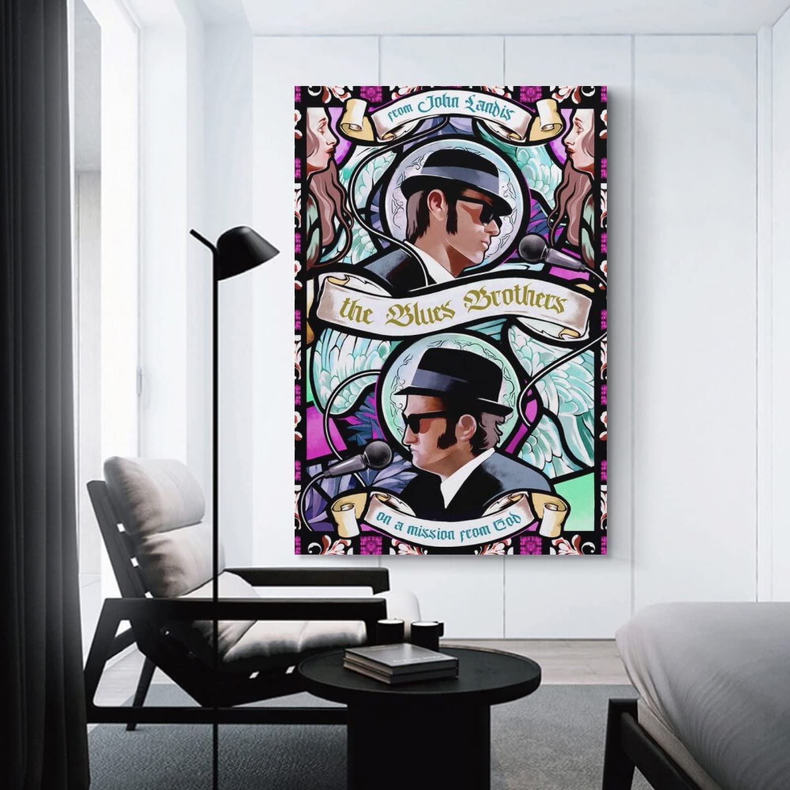Poster Su Tela DESHVA Del Film Blues Brothers, 60x90 Cm, Stampa Artistica Per Parete, Senza Cornice