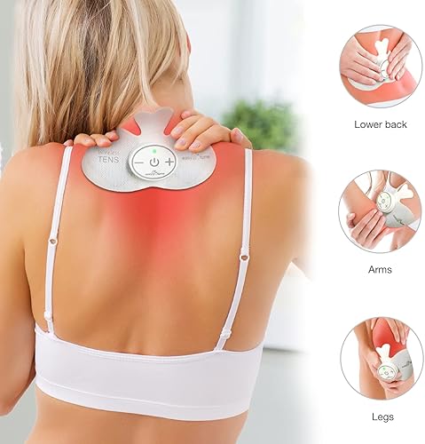Miniatura 5 de EasyHome Tens Unit ETP015 - Almohadillas de electrodo inalámbricas autoadhesivas, 4 unidades de 6.5 x 3 pulgadas, reutilizables, diseño no