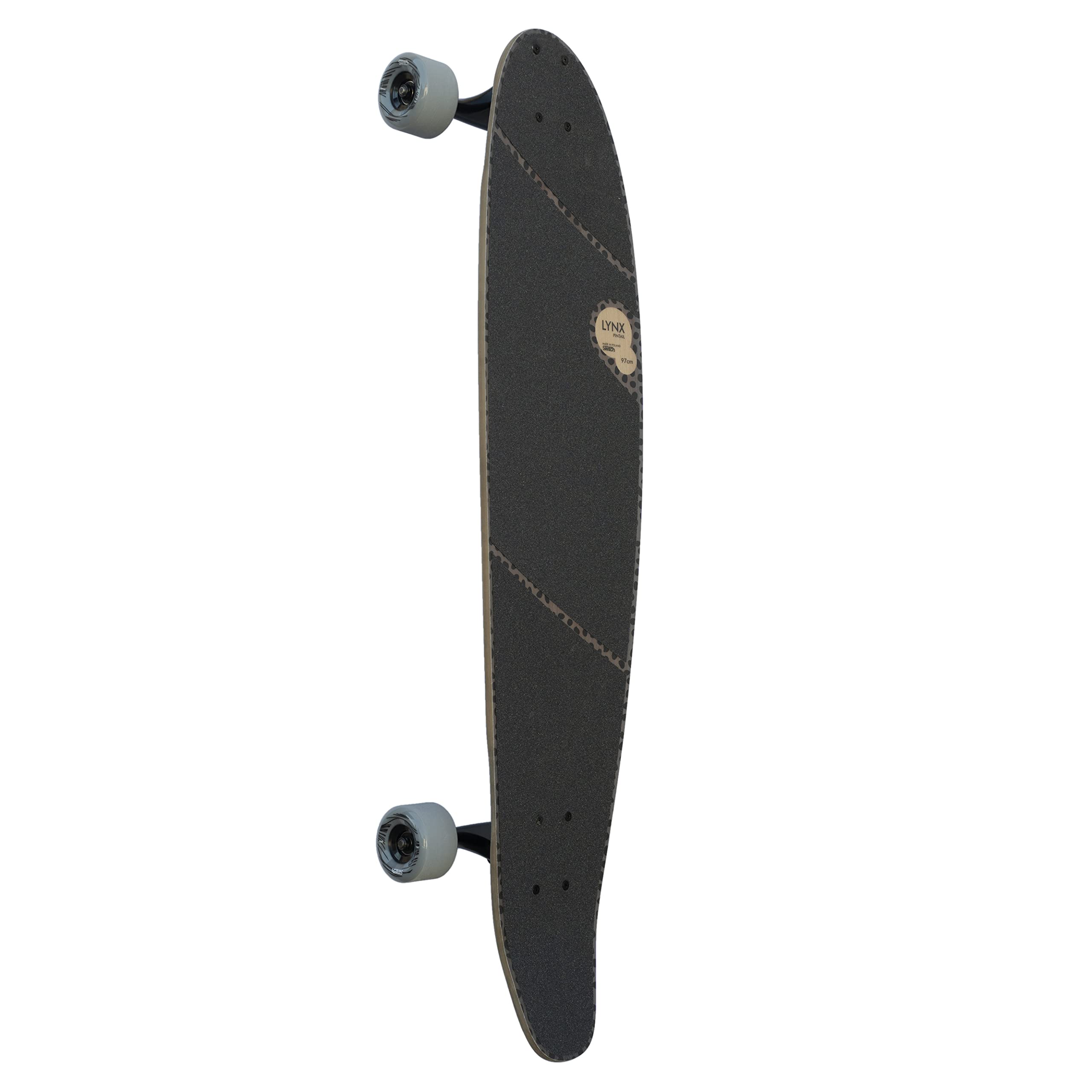 SWITCH Lynx Pintail Longboard Switch 97 cm: ideal para cruising, ABEC-9, fibra de vidrio, Flex Paris V2 150 mm, para jóvenes y adultos, cruiser, fabricado en Europa, ligero