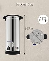 Vista 7 de RIEDHOFF Wax Melter for Candle Making, [12.7 Qts] Electric Wax Melter, Large Commercial Candle Maker Machine with Pour Spout and Temperature Control