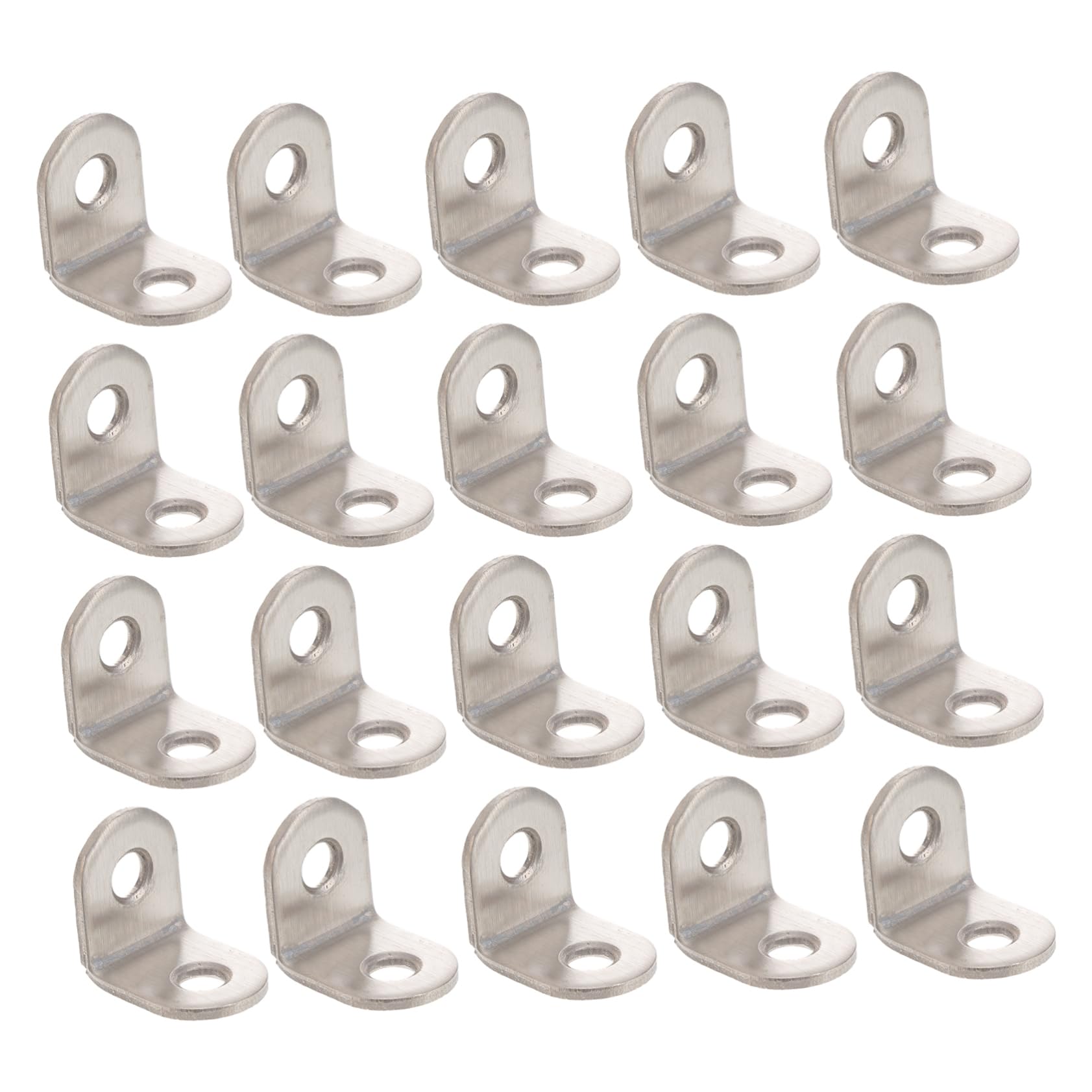 CIYODO 20mm x 20mm x 16mm Stainless Steel Corner Code 90 Degree Angle Bracket 2 Holes Heavy Duty Brackets Fastener