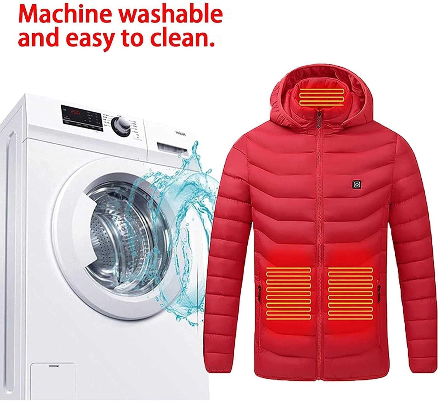 Heating Vest, USB Electric Jacket with 3 Heat Settings, Carbon Fiber Warm Layer, Washable Thermal Wear for Camping