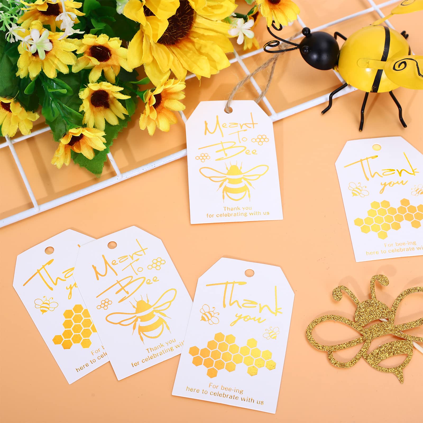 amazon-com-whaline-100pcs-bee-gift-tags-with-hemp-rope-foil-gold-honey-bee-honeycomb-gift-tags-thank-you-meant-to-bee-favor-tag-cards-bee-party-gift-tags-for-wedding-bridal-shower for Free Printable Bee Gift Tags Amazon.com: Whaline 100Pcs Bee Gift Tags with Hemp Rope Foil Gold Honey Bee Honeycomb Gift Tags Thank You Meant to Bee Favor Tag Cards Bee Party Gift Tags for Wedding Bridal Shower for Free Printable Bee Gift Tags