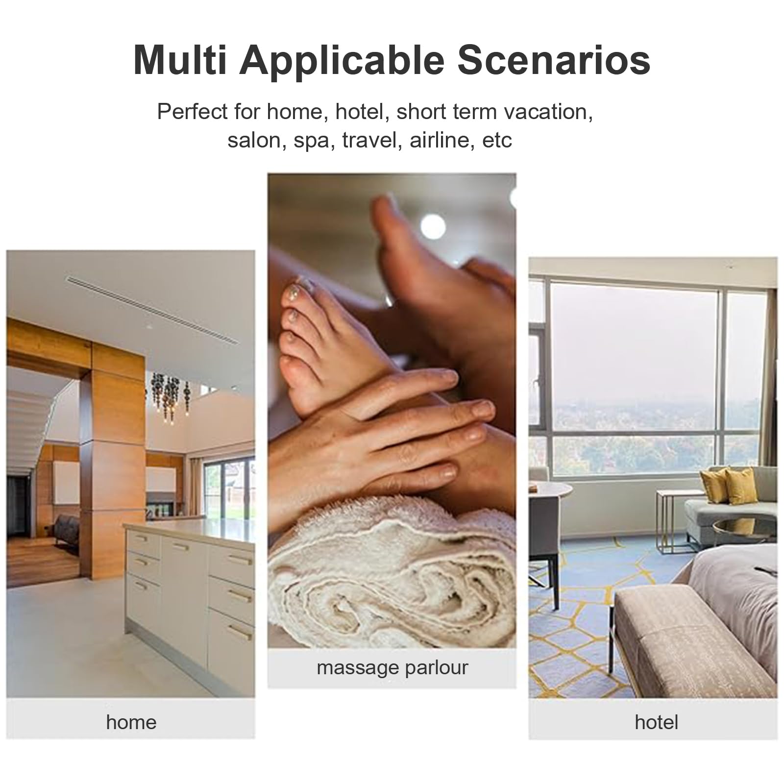 Pantofole Usa e Getta Antiscivolo, 4 Paia Ciabattine in Pile Corallo, Pantofole Hotel, Ciabatte Ospiti, Comfort Chiuse, Portatili e Antiscivolo - Per Hotel, Spa, Casa e Viaggi