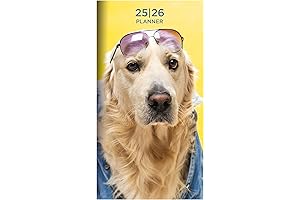 Sup Dog 2-Year Small Monthly Pocket Planner for 2025-2026