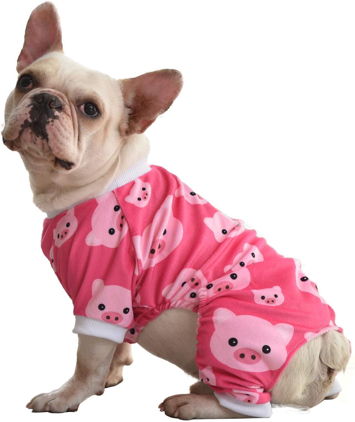 CuteBone Dog Pajamas Large Bundle | Pink Pig Pajamas & Yellow Duck Pjs for Small Sized Dogs Girl