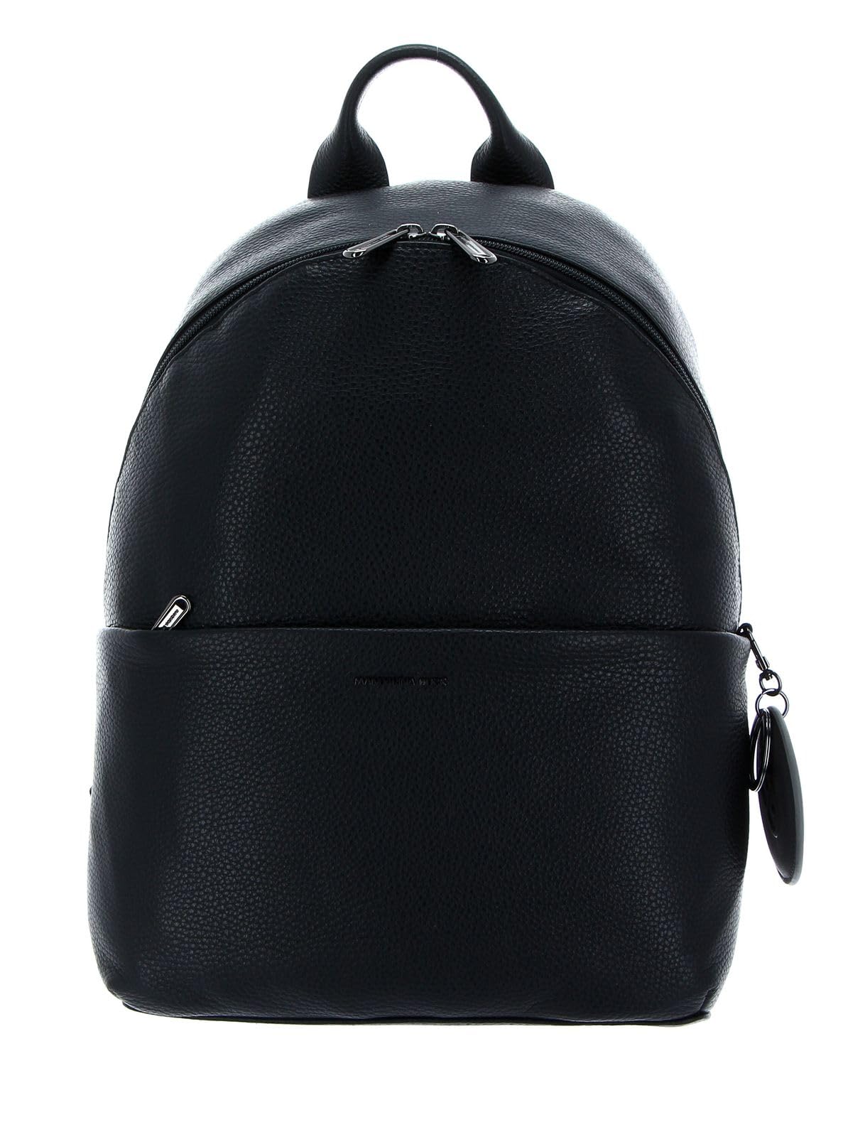 Mandarina Duck Mellow Leather P10fzt35, Women's Backpack, 34x31x8 (L x H x W), Black (Black), MELLOW LEATHER
