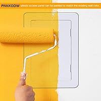 Vista 4 de Panel de acceso de fontanería para paneles de yeso, puerta de acceso de plástico de 4 x 6 pulgadas, panel de acceso de pared extraíble, techo