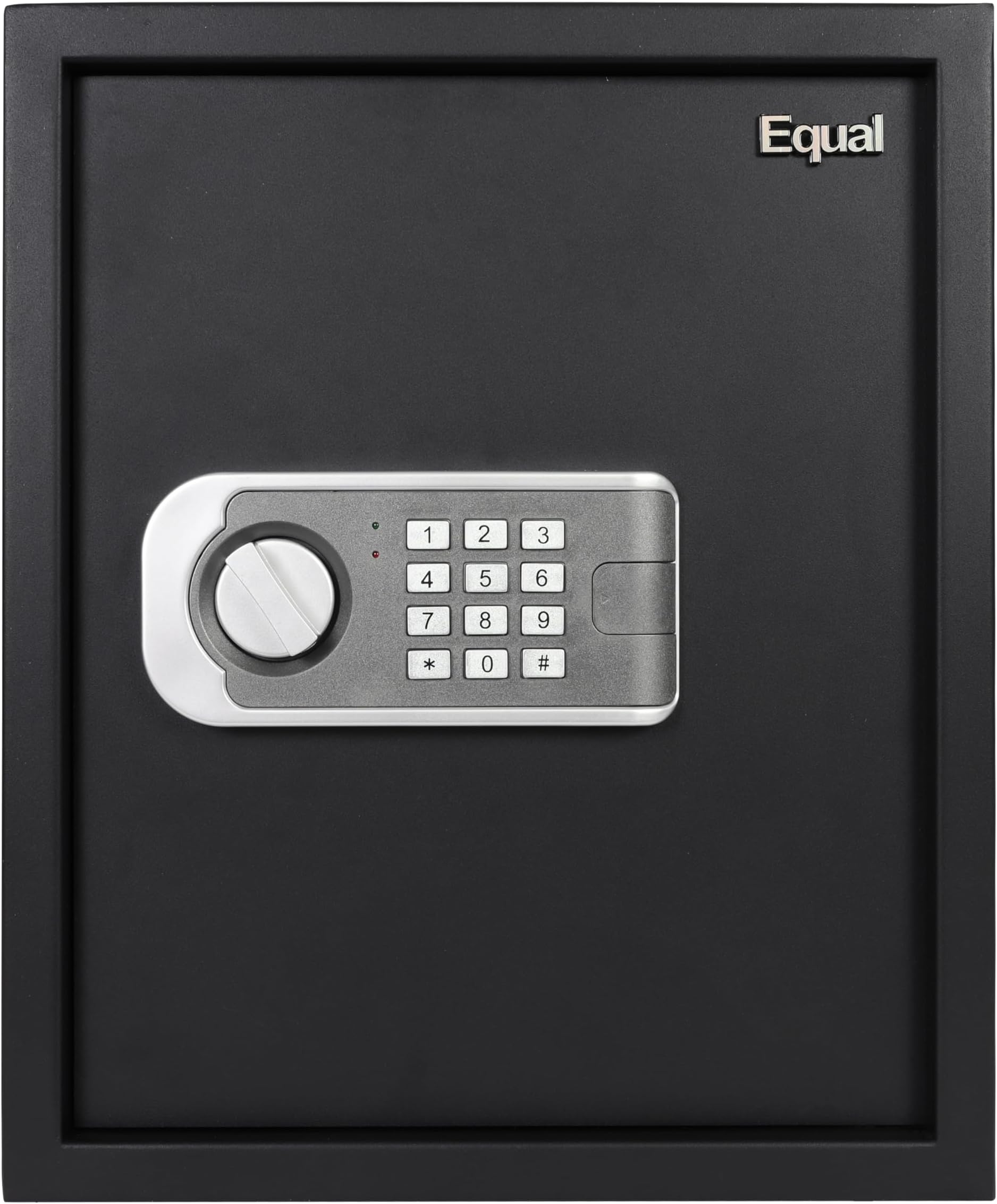 Equal 48L SecureLitePro Safe Locker for Home | Economic Electronic Safe Locker with Programmable Pincode Access and Mechanical Emergency Key | 3 Years Limited Warranty | 48 Liter - Matte Black