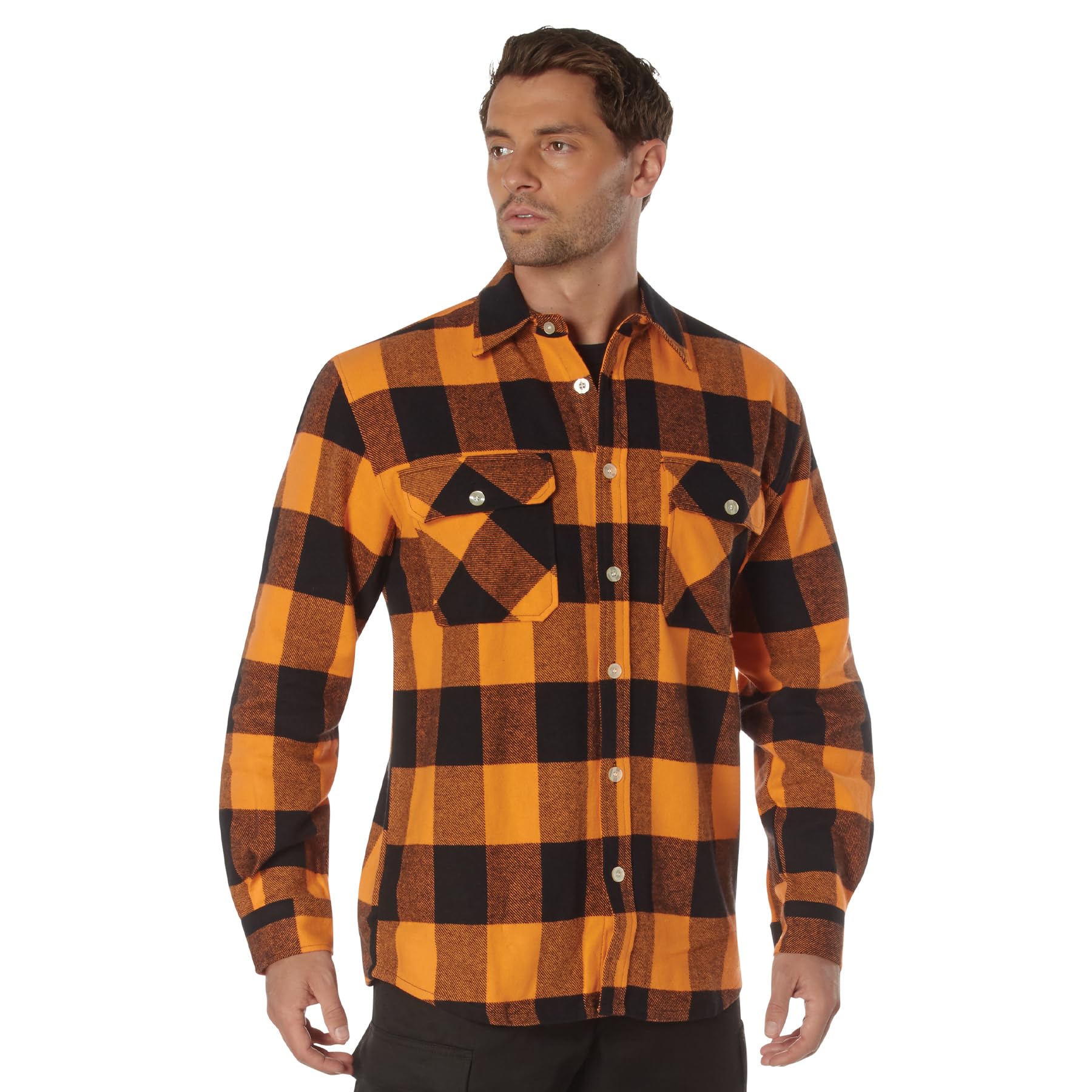 ROTHCO Herren Button-down Extra schweres Buffalo Plaid Flanellhemd (1er Pack)