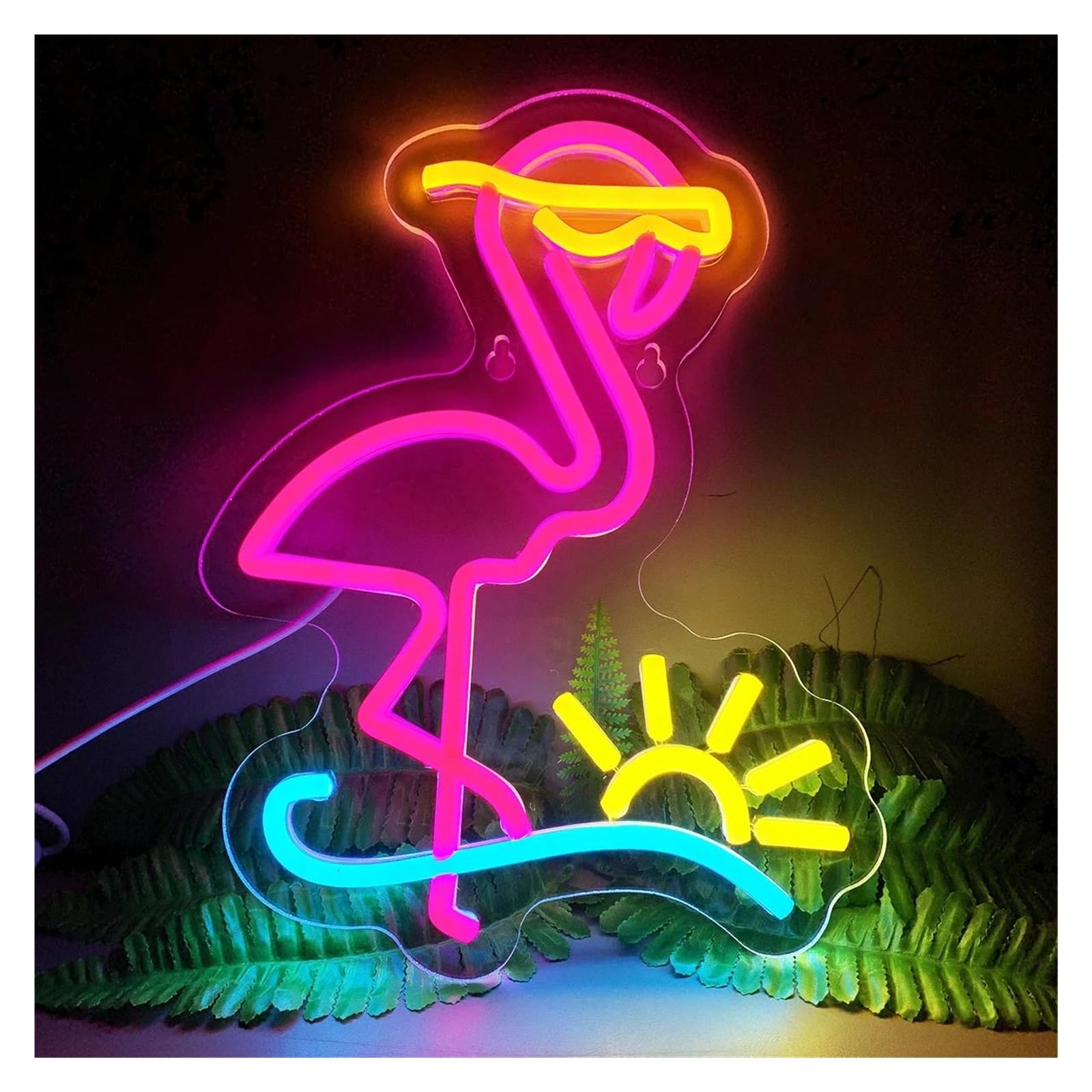 SHOUXI Sign Lamp Bird Neon Signs Beer Bar Club Bedroom Parrot for Office Hotel Pub Cafe Wedding Party 23X30cm