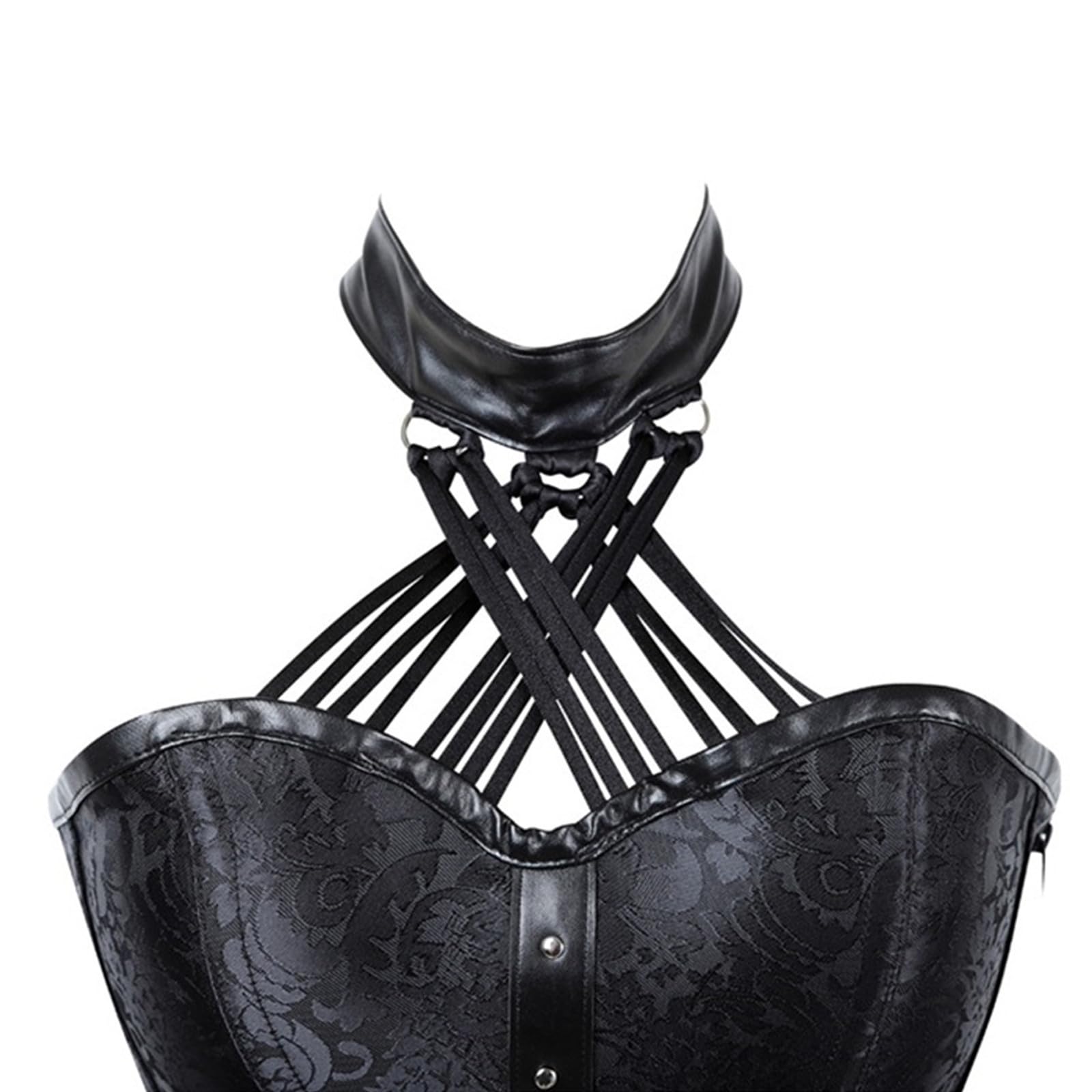 Genérico Top de Silueta de Malla Transparente Corsé con Huesos Flexibles Ajuste Personalizado en Cintura Bustier Sin Mangas Cómoda Ropa Interior Modelante para Mujer Ocasiones Nocturnas