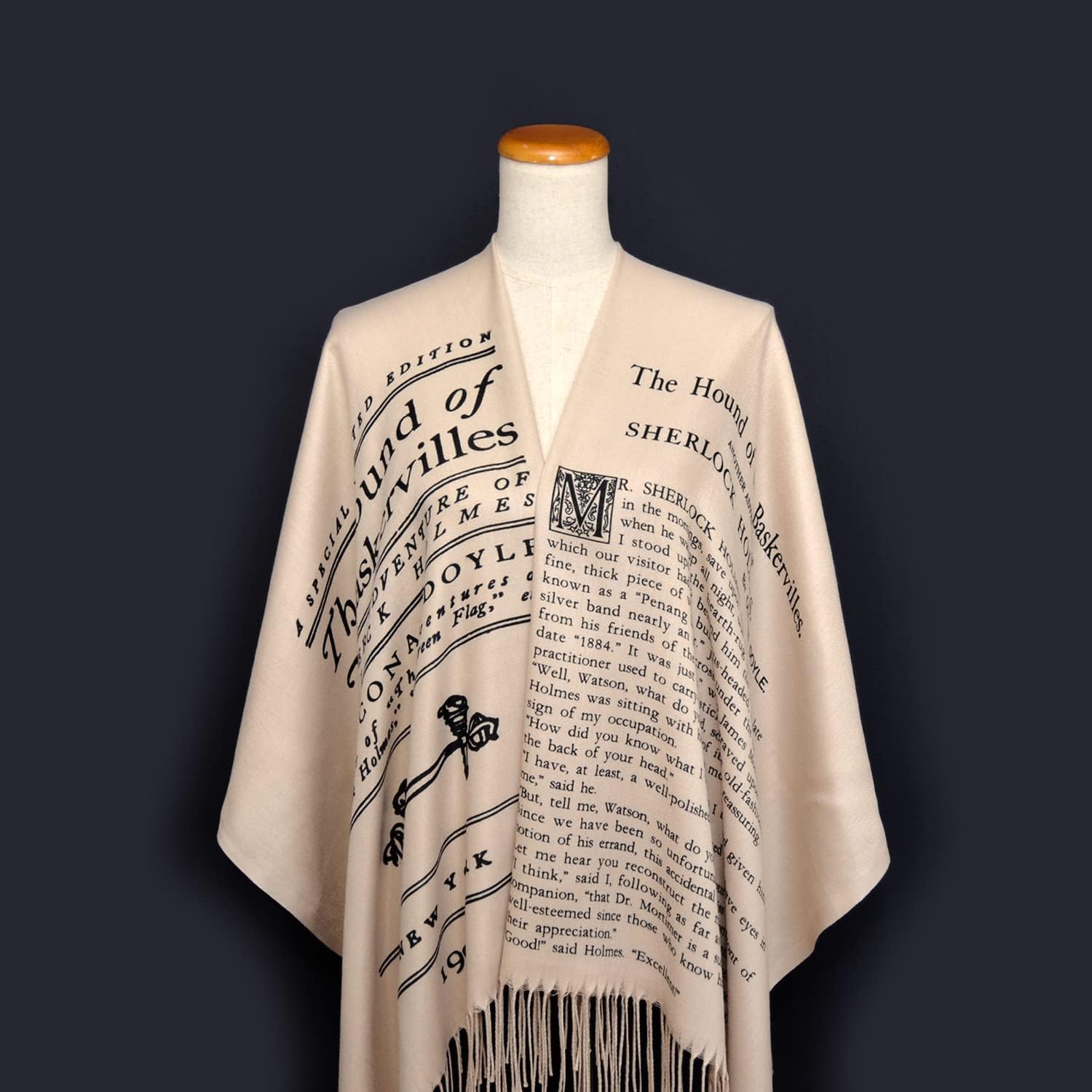 Sherlock Holmes Scarf Wrap Shawl