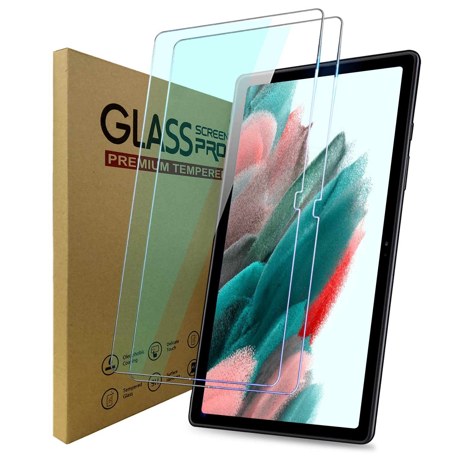 Czartech 2-Pack Tempered Glass Screen Guard For Samsung Galaxy Tab A8 10.5 inches (2022) Full HD Screen Protector with Easy Installation Kit (B0BQN4ZKS3) Amazon Price History, Amazon Price Tracker