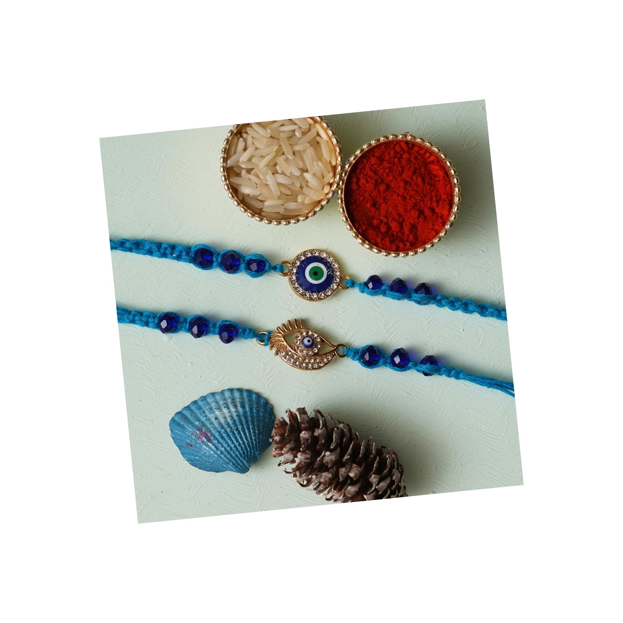 See full amazon price history chart for eCraftIndia Unisex Adult Set Of 2 Evil Designer Rakhis For Brothers With Roli Chawal Pack eCraftIndia Unisex Adult Set Of 2 Evil Designer Rakhis For Brothers With Roli Chawal Pack (B0D4TK41FH) Amazon Price History, Amazon Price Tracker