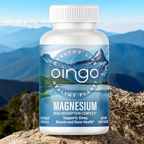 Miniatura 5 de Complejo de magnesio de alta absorción suplemento de magnesio 7 en 1 con glicinato de magnesio, citrato, malato para ayuda natural del sueño, alivio