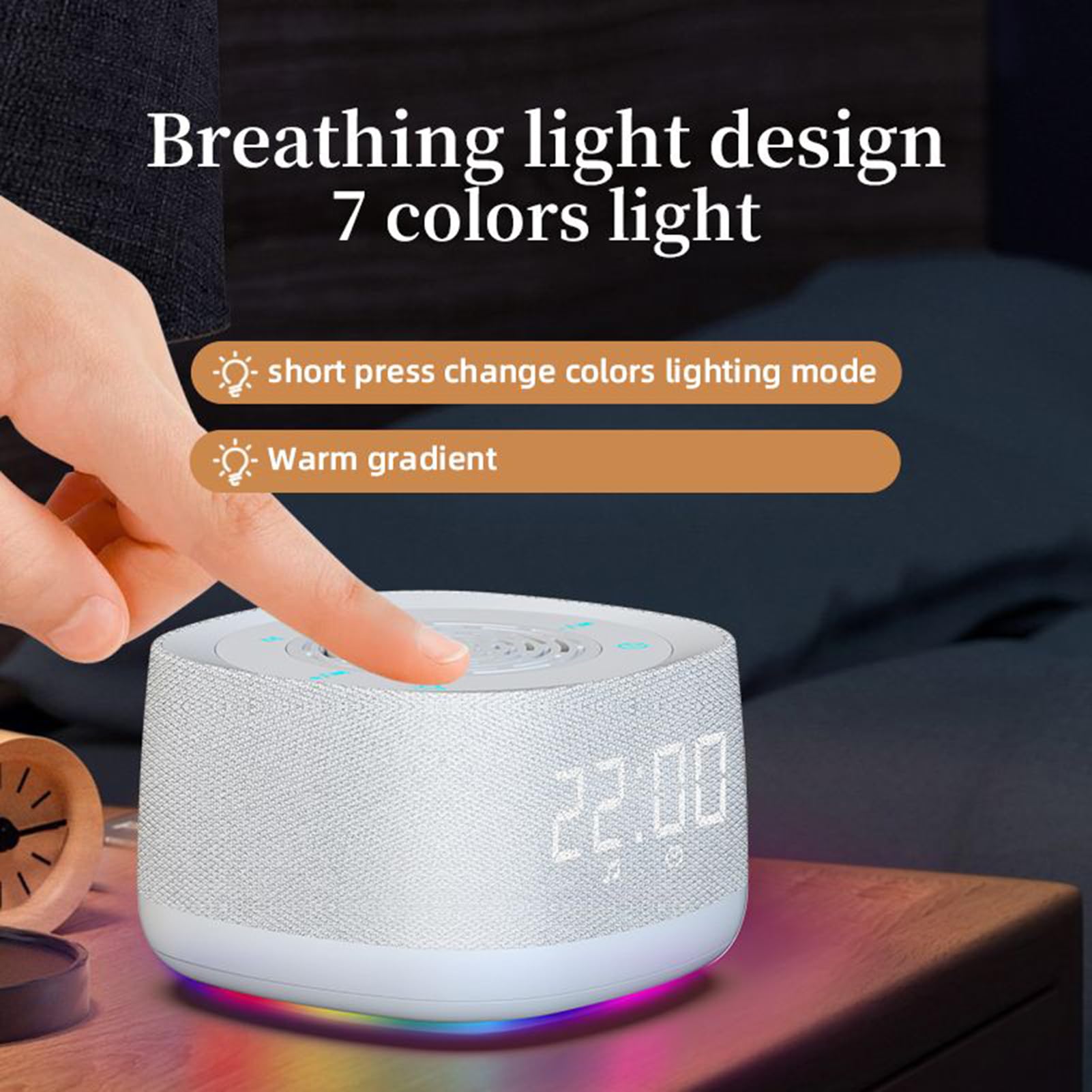 Máquina De Sonido Asistente Inalámbrico Para Dormir | Máquina De Sonidos Para El Sueño Para Padres Primerizos Viajeros Estudiantes Profesionales Ocupados Meditación Yoga