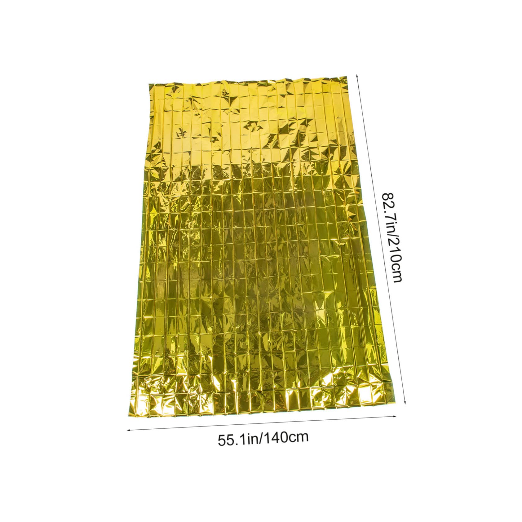 FOYTOKI 6Pcs Thermal Emergency Blanket Insulation for Outdoor Camping Disaster Preparedness First Aid Lightweight and Portable Protection Conditions