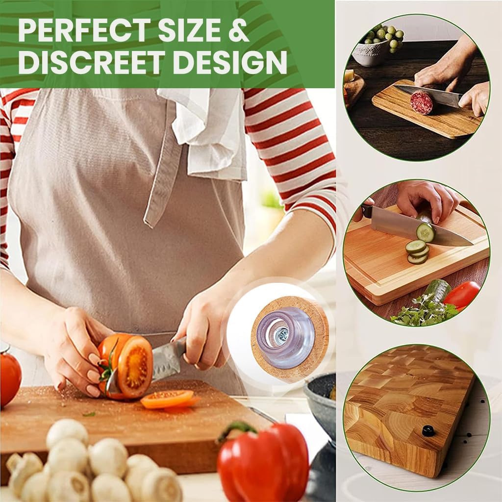 HASTHIP® 20Pcs Transparent Rubber Bush for Furniture Legs - Flat Rubber Round Feet with Screws Non-Slip Anti-Vibration Bumper Pads for Furniture, Cases, Electronics (Ø - 47mm, H - 12mm)