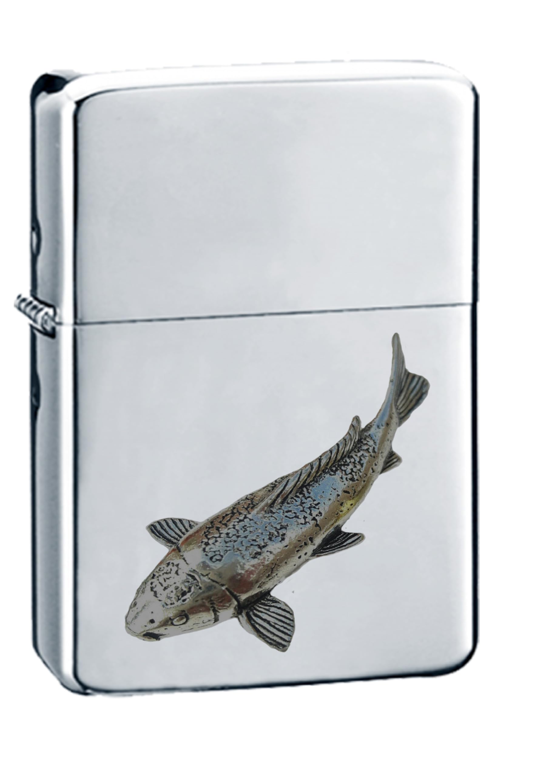 Briquet Koi Carpe en étain, un cadeau symbolique et durable