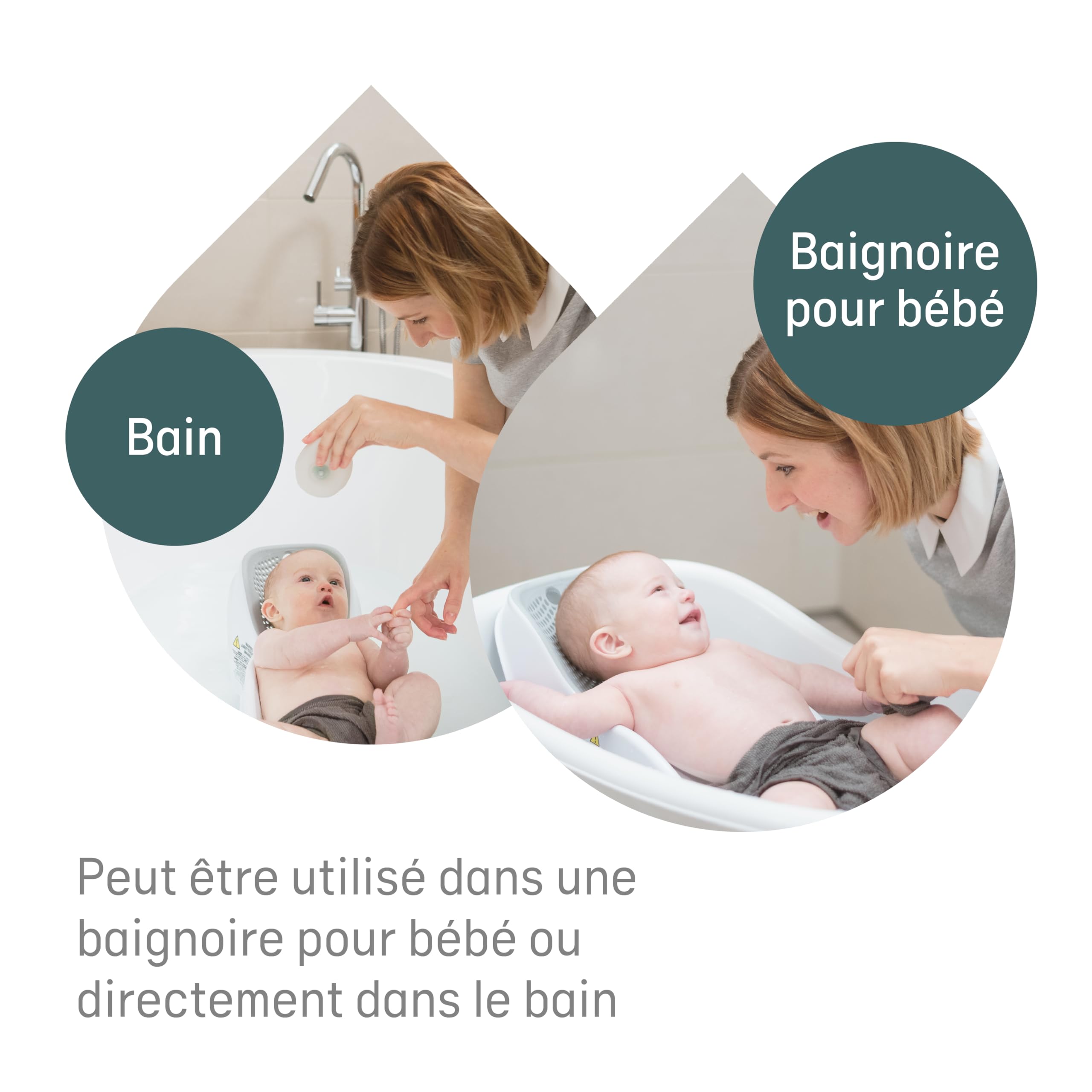 Angelcare ST-02-GR-EU-FR - Hamaca de baño para bebé, color gris