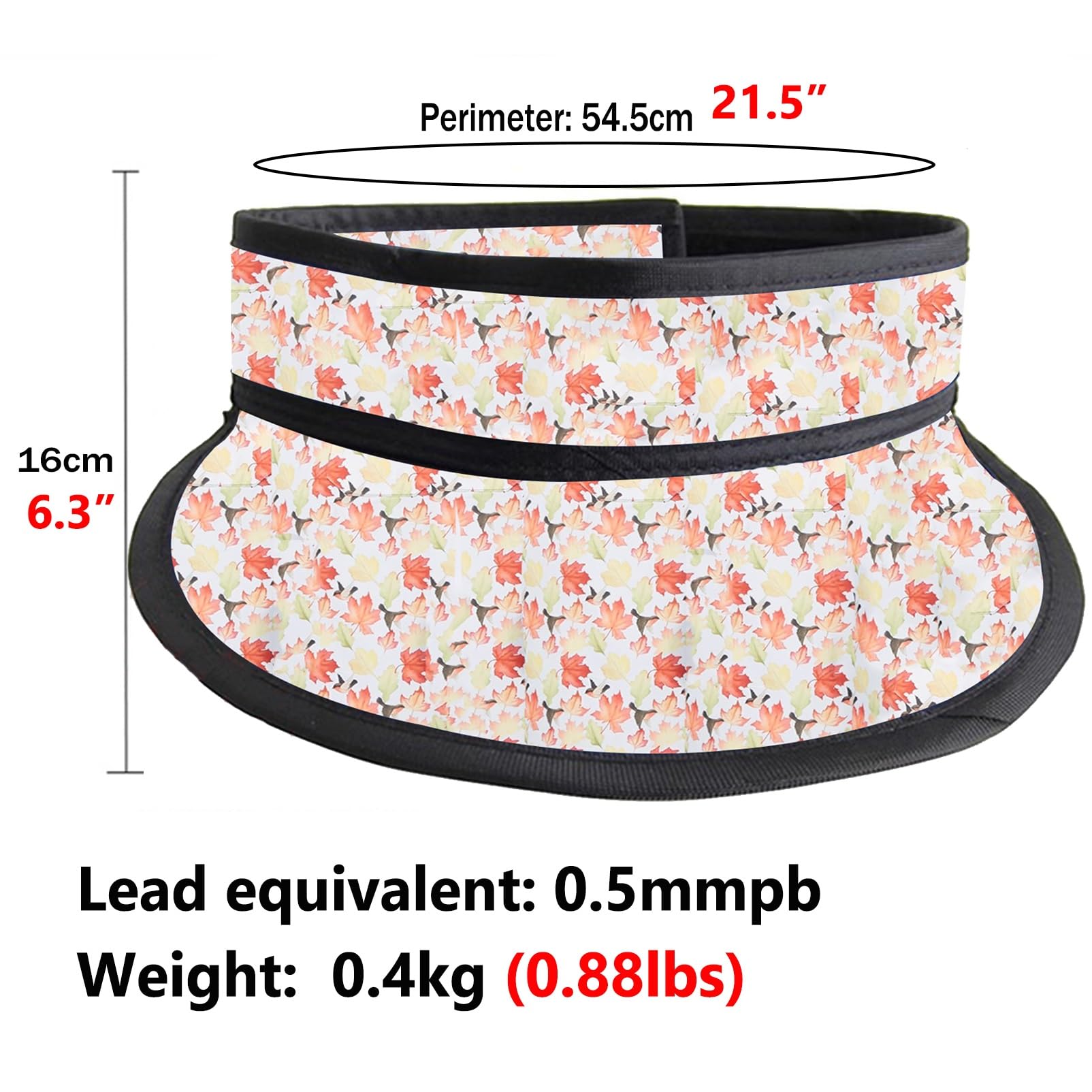Grembiule di Piombo Collare Di Protezione Tiroidea In Piombo, Collare Di Piombo Da 0,5 Mm Pb For La Protezione Del Collo For Laboratori Odontoiatrici, Case Di Cura, Adulti, Unisex